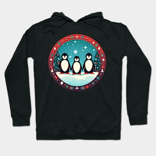 Penguin in Ornmament, Love Penguins Hoodie